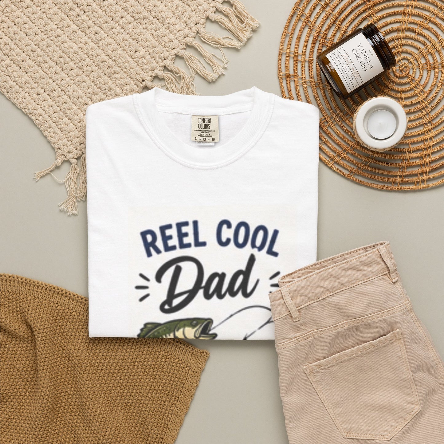 Fishing Dad T‑Shirt — “Reel Cool Dad: Hooked on Being Awesome” Father’s Day Tee