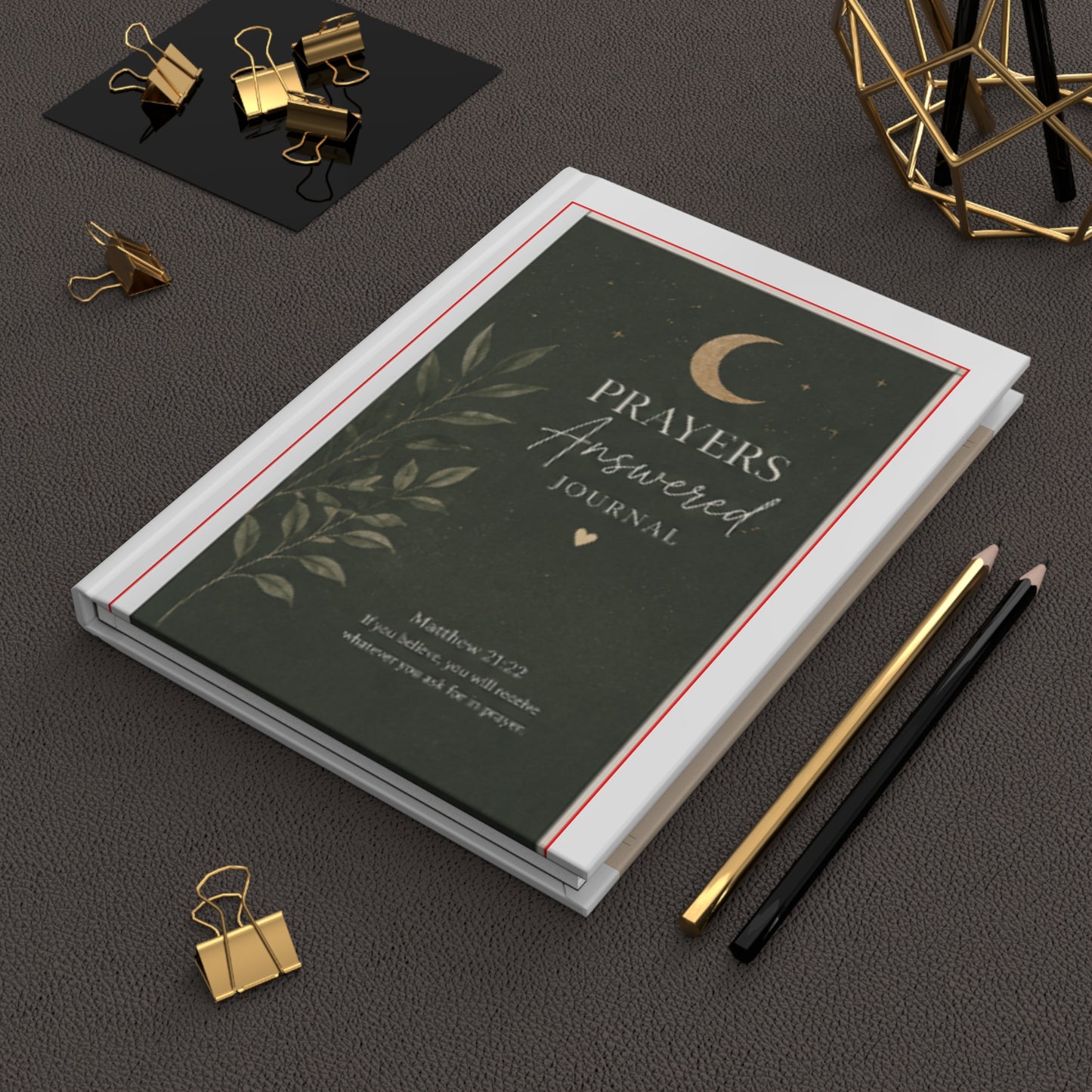 Prayers Answered Hardcover Journal — Guided Christian Prayer Journal with Scripture (Matthew 21:22)