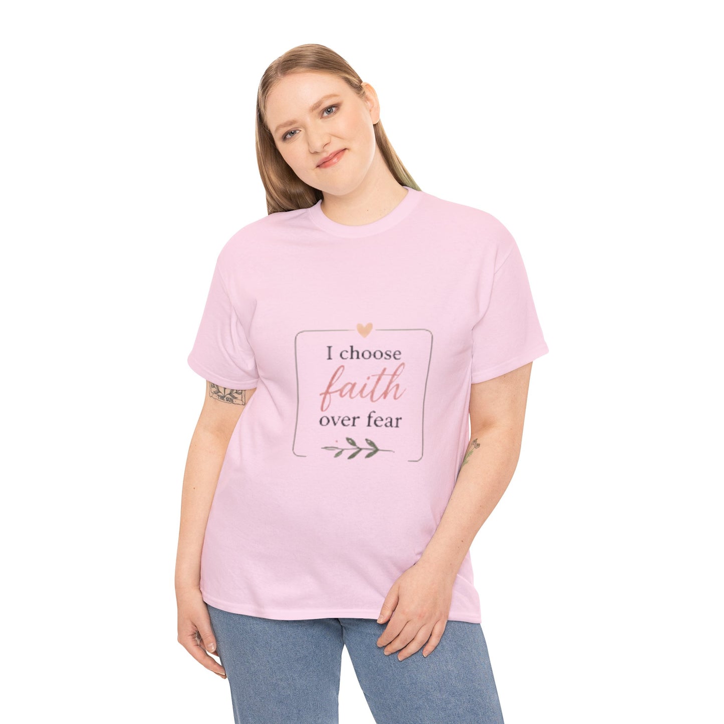 Faith Over Fear T-Shirt — I Choose Faith Inspirational Tee