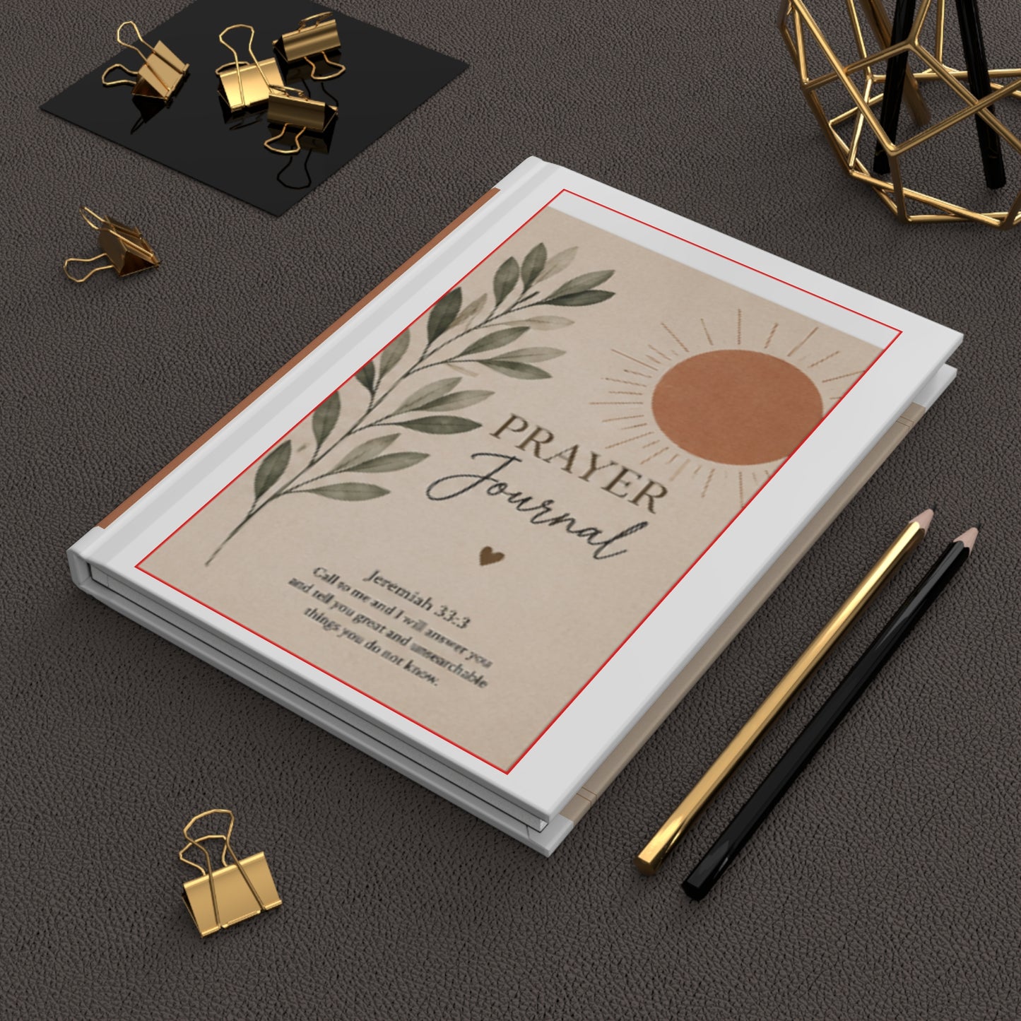 Prayer Journal Hardcover — Christian Gratitude & Devotional Notebook