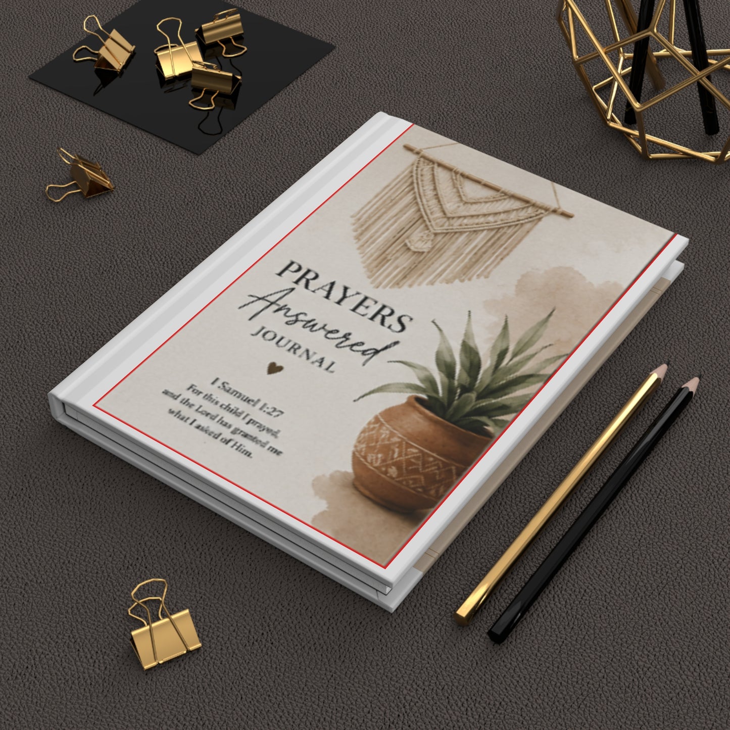 Prayers Answered Hardcover Journal — Christian Prayer & Gratitude Notebook