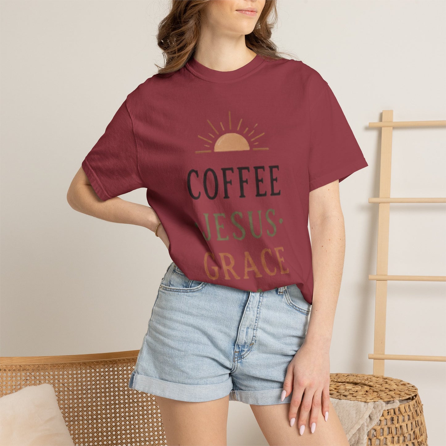 Coffee Jesus Grace T-shirt | Faith Graphic Tee