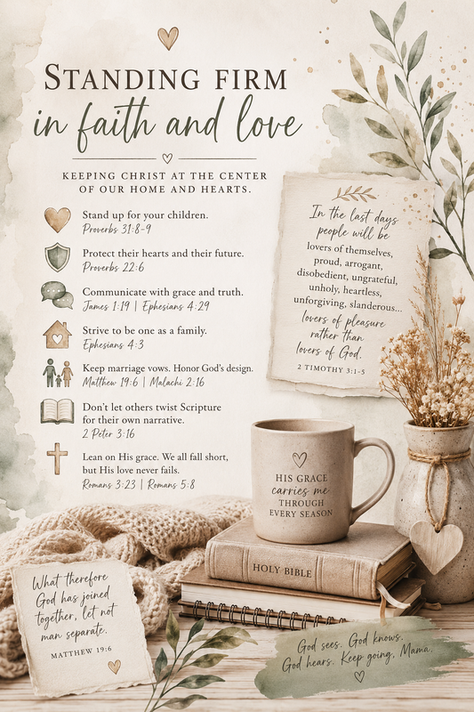 Standing Firm: A Christian Single Mom's Call to Protect Her Children While Keeping Christ at the Center