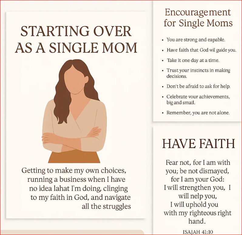Starting Over as a Single Mom: Faith, Freedom & Finding Your Way