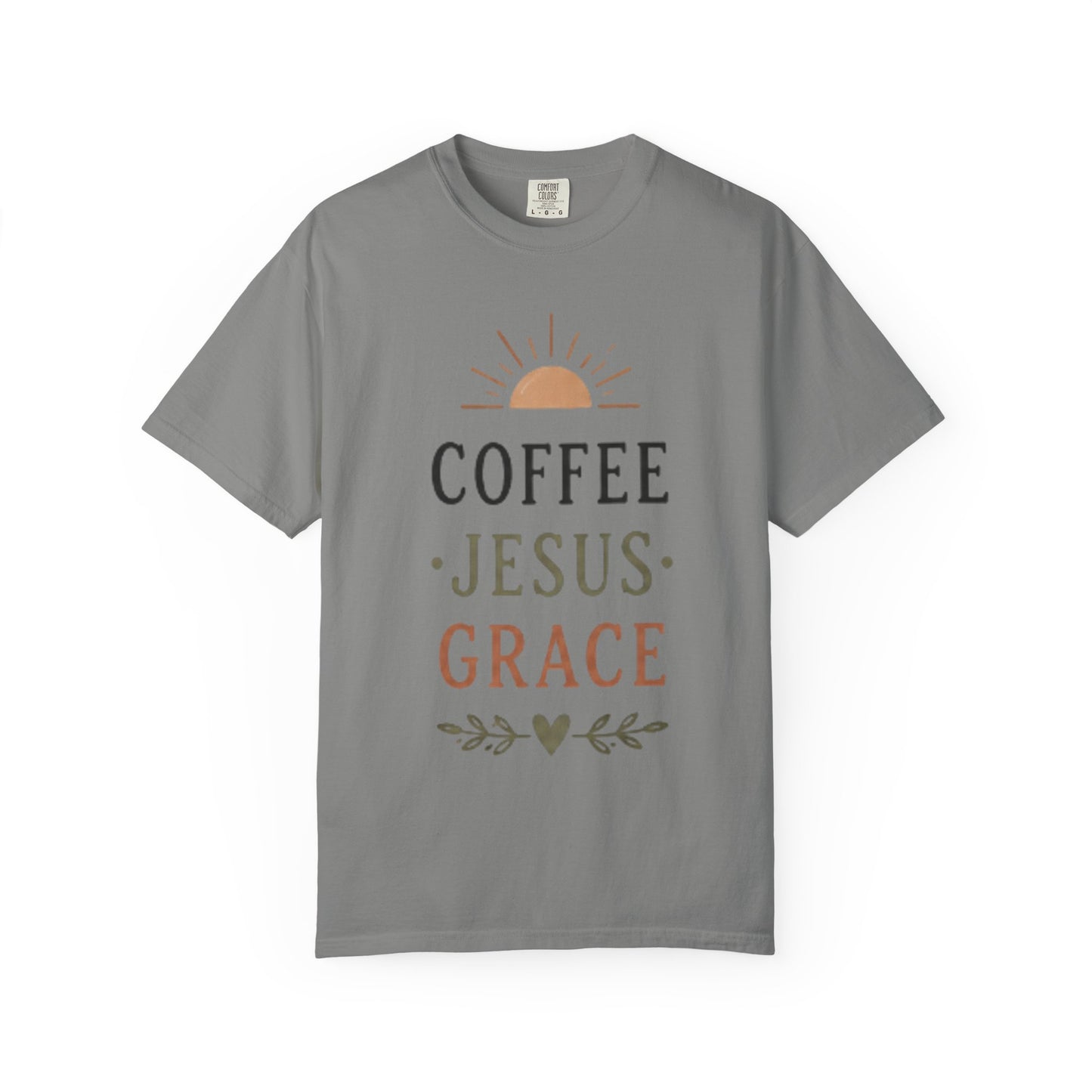 Coffee Jesus Grace T-shirt | Faith Graphic Tee
