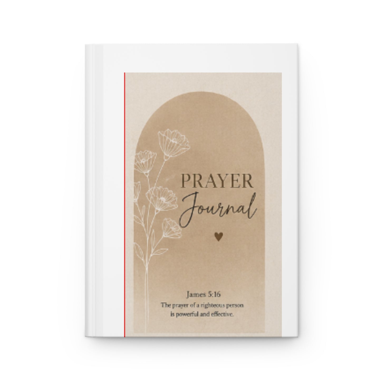 Prayer Journal Hardcover – Floral Faith Notebook, James 5:16 Inspirational Devotional Journal