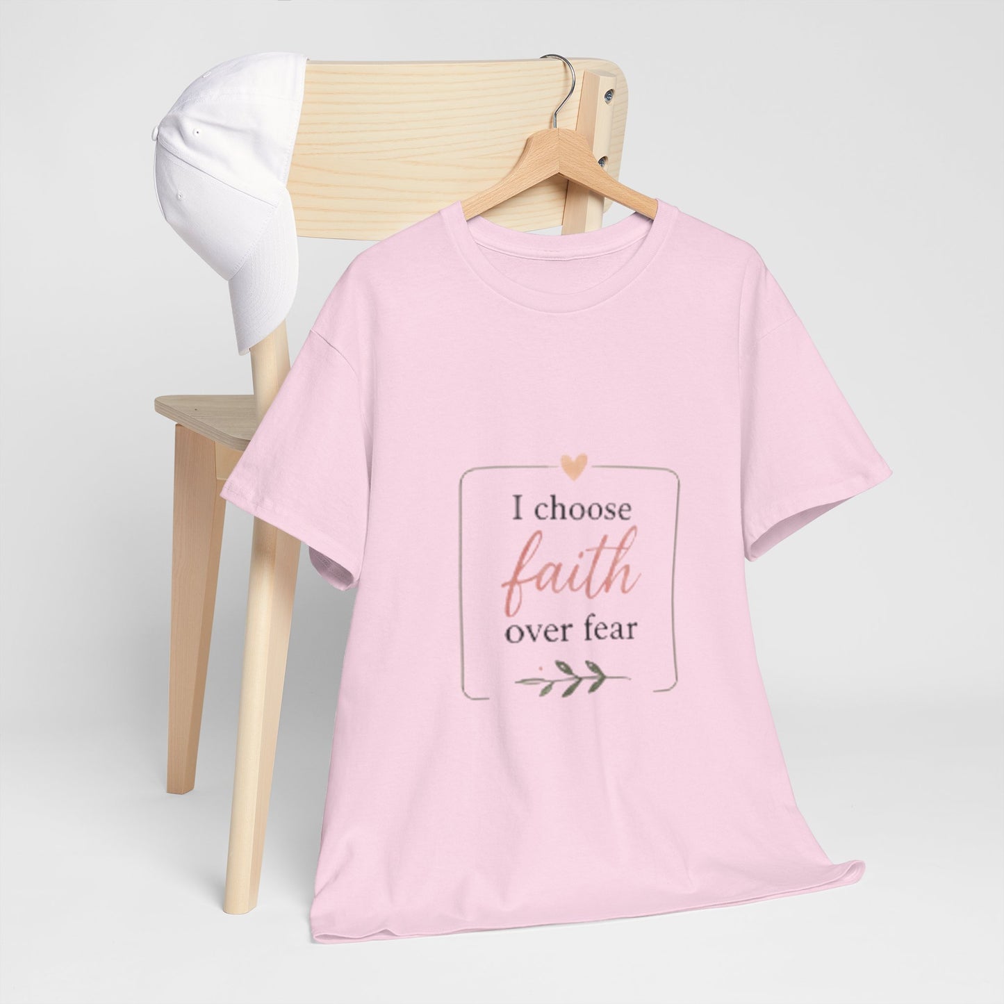 Faith Over Fear T-Shirt — I Choose Faith Inspirational Tee