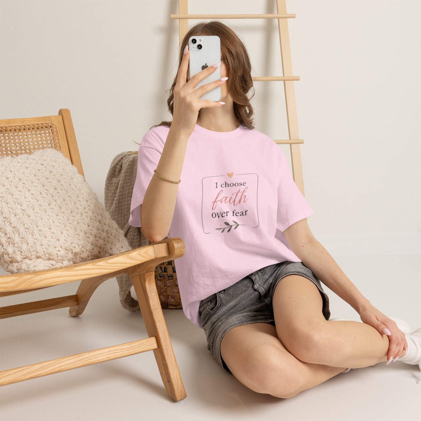 Faith Over Fear T-Shirt — I Choose Faith Inspirational Tee