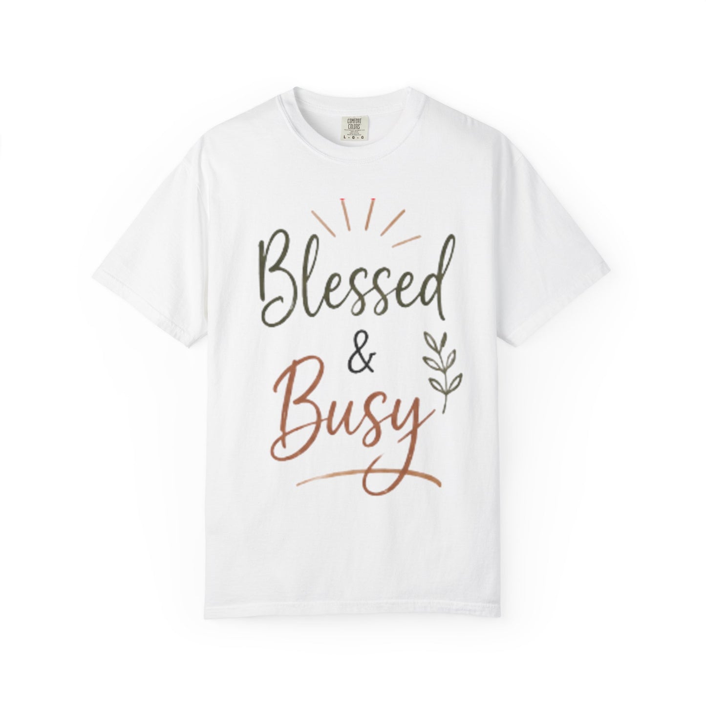 Blessed & Busy T-shirt | Christian Faith Typography Tee