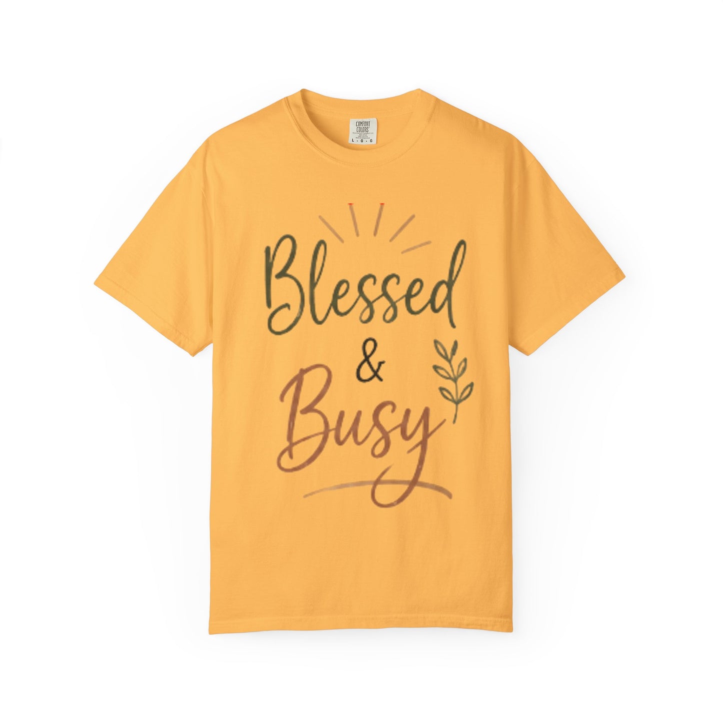 Blessed & Busy T-shirt | Christian Faith Typography Tee