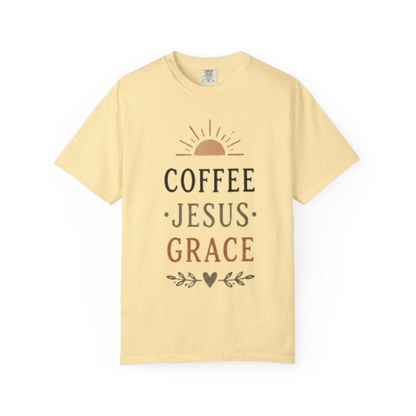 Coffee Jesus Grace T-shirt | Faith Graphic Tee