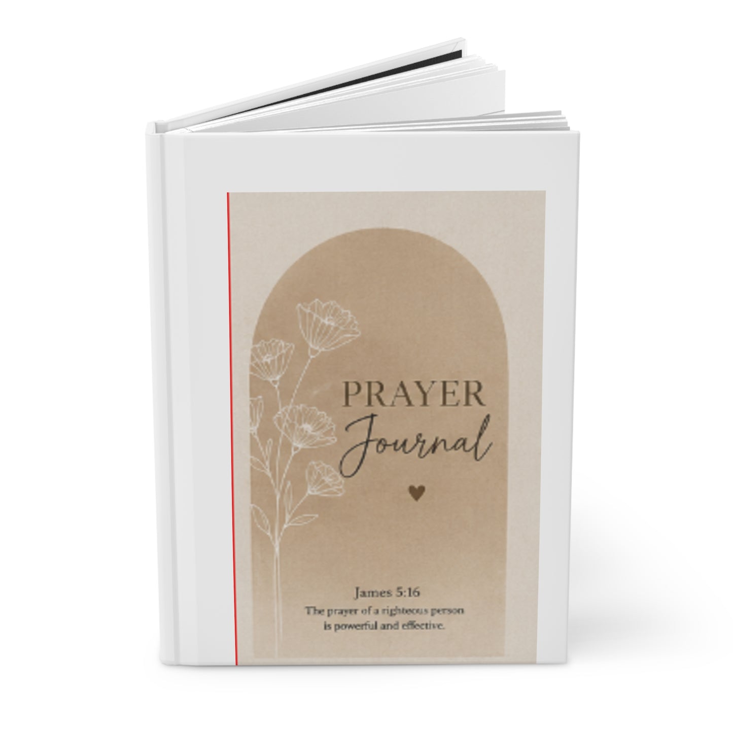 Prayer Journal Hardcover – Floral Faith Notebook, James 5:16 Inspirational Devotional Journal