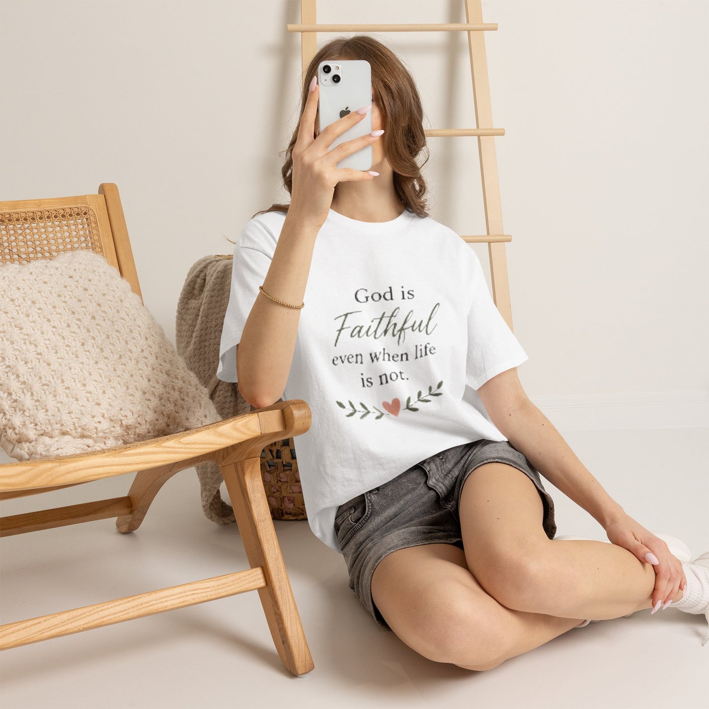 Faithful Tee — "God is Faithful even when life is not" Inspirational Christian T‑Shirt
