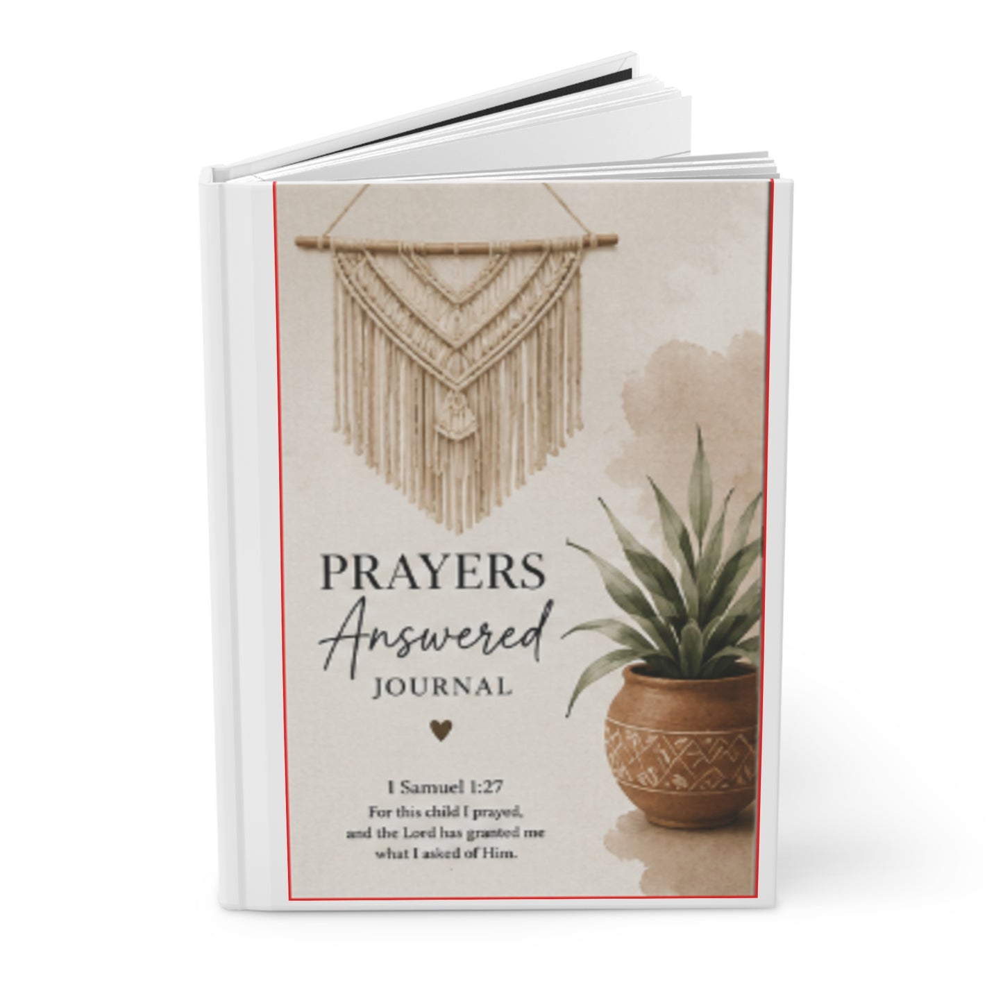 Prayers Answered Hardcover Journal — Christian Prayer & Gratitude Notebook