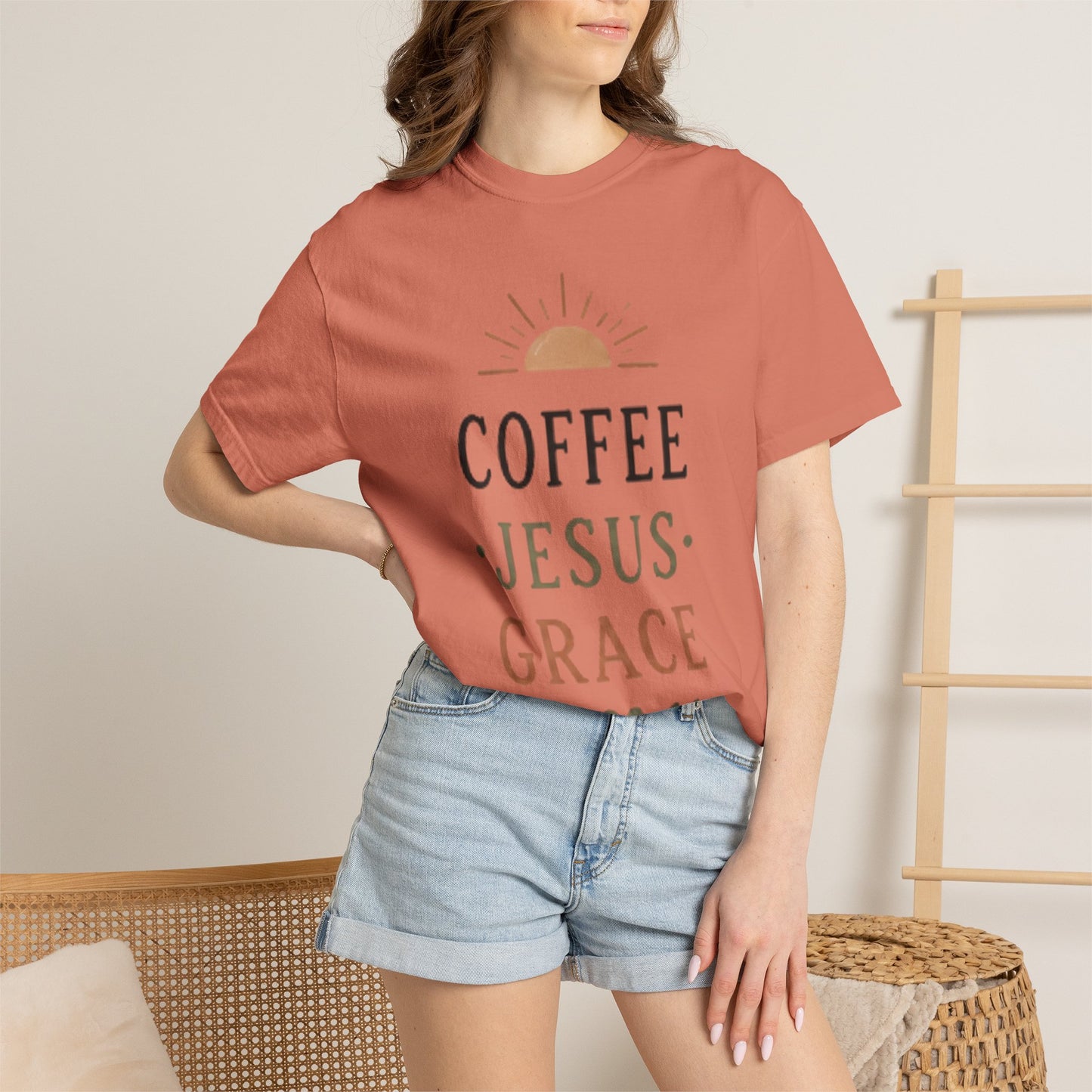 Coffee Jesus Grace T-shirt | Faith Graphic Tee