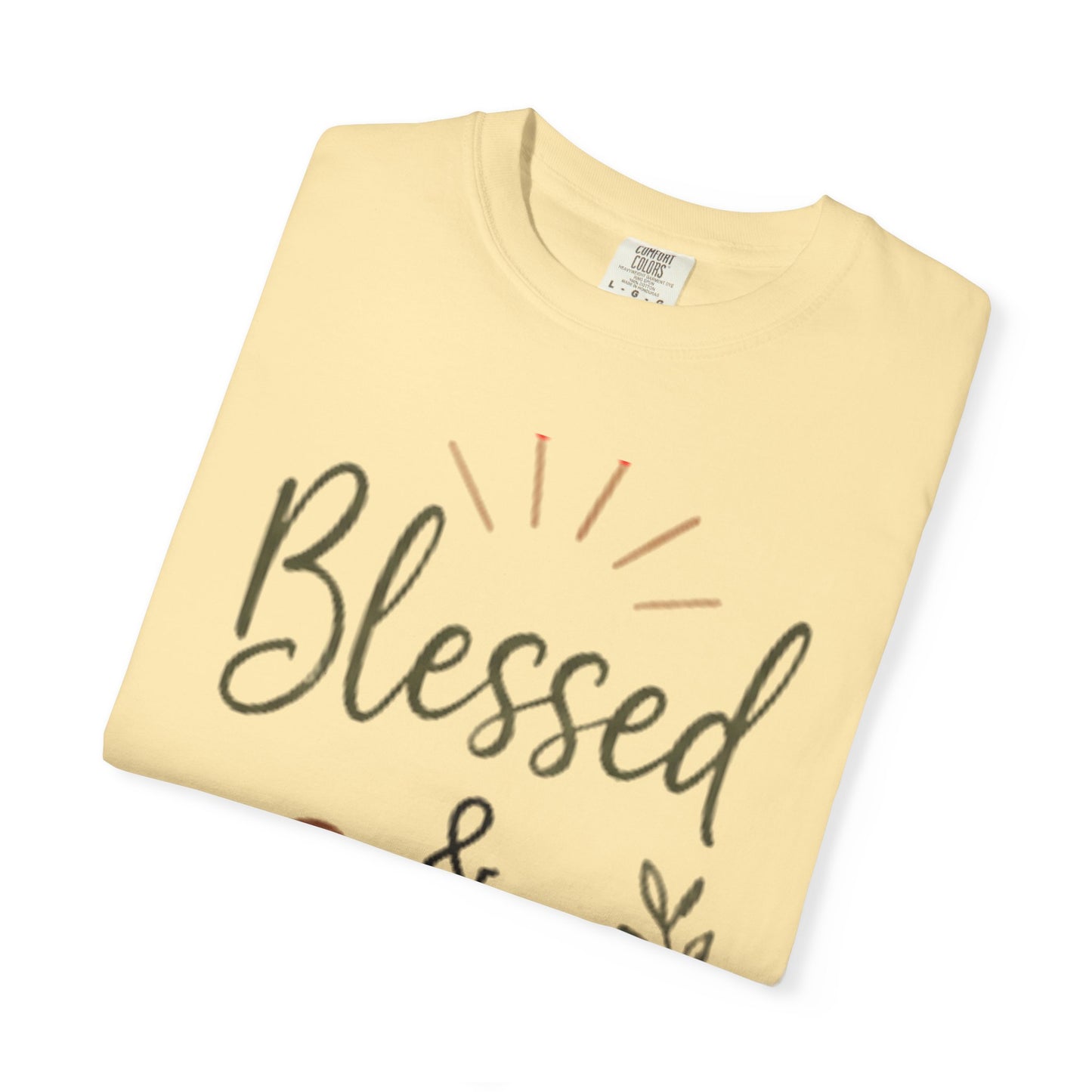 Blessed & Busy T-shirt | Christian Faith Typography Tee
