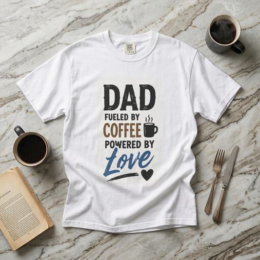 Dad Fueled By Coffee, Powered By Love T-Shirt