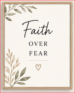 Faith Over Fear Wall Tapestry
