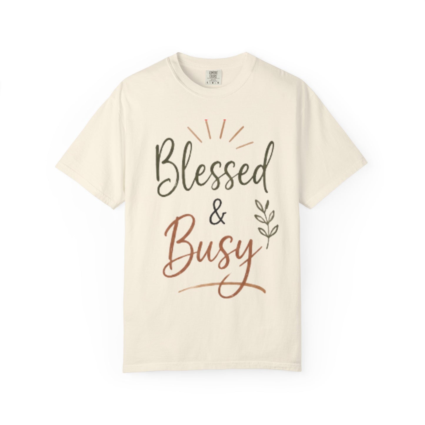 Blessed & Busy T-shirt | Christian Faith Typography Tee