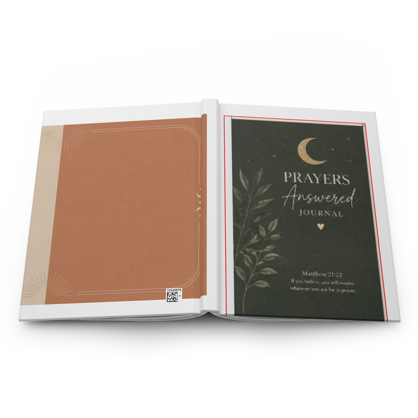 Prayers Answered Hardcover Journal — Guided Christian Prayer Journal with Scripture (Matthew 21:22)