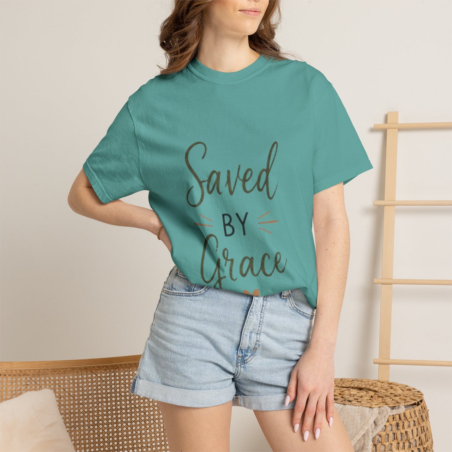 Saved by Grace T-Shirt — Inspirational Christian Faith Tee