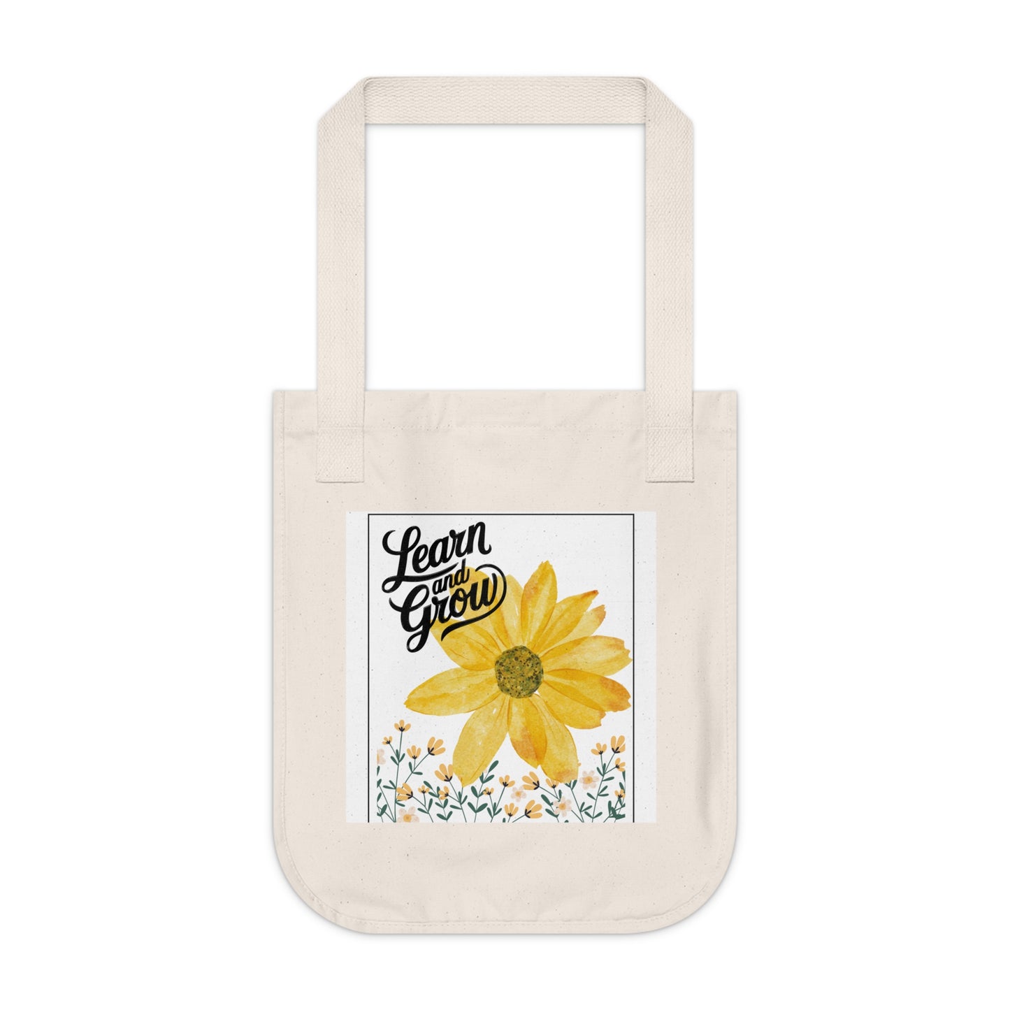 Floral Tote Bag for Lifelong Bloomers, Teachers, Students, Homeschool Moms,