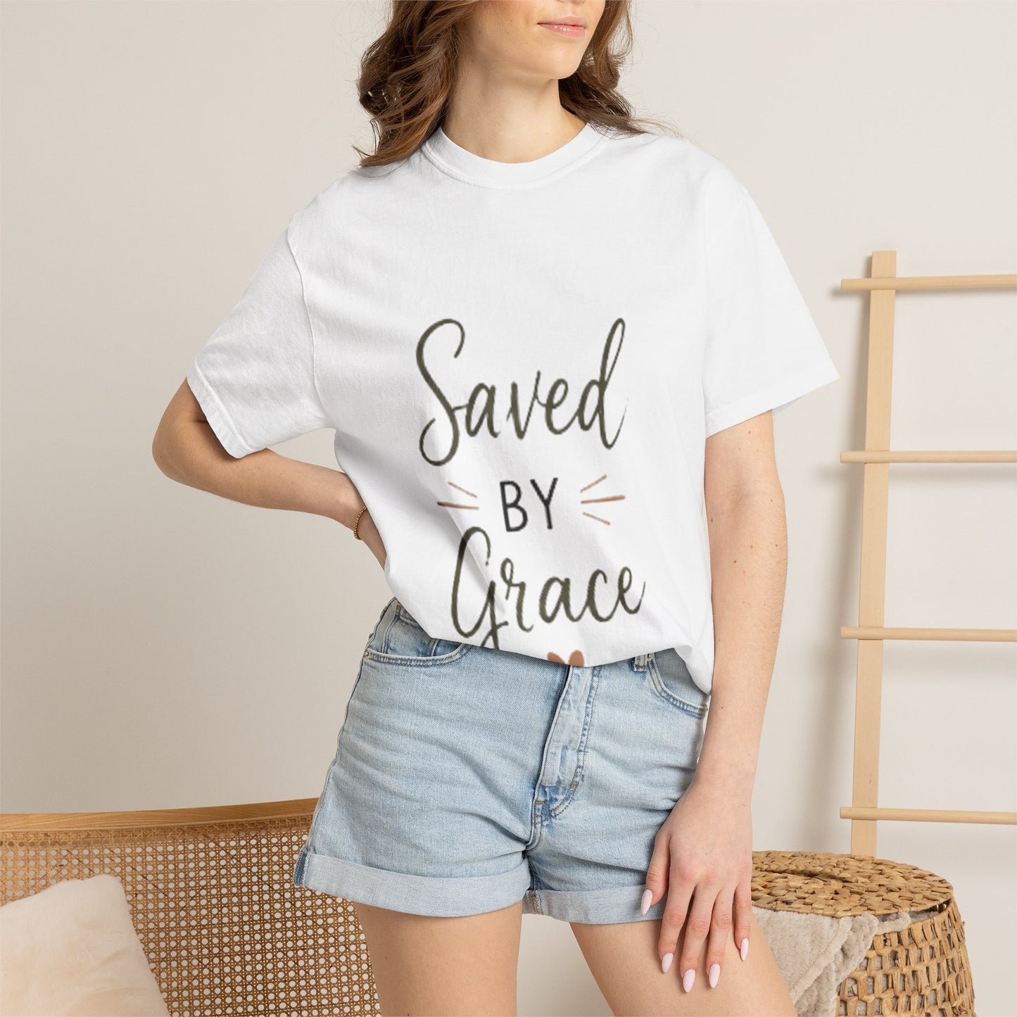 Saved by Grace T-Shirt — Inspirational Christian Faith Tee