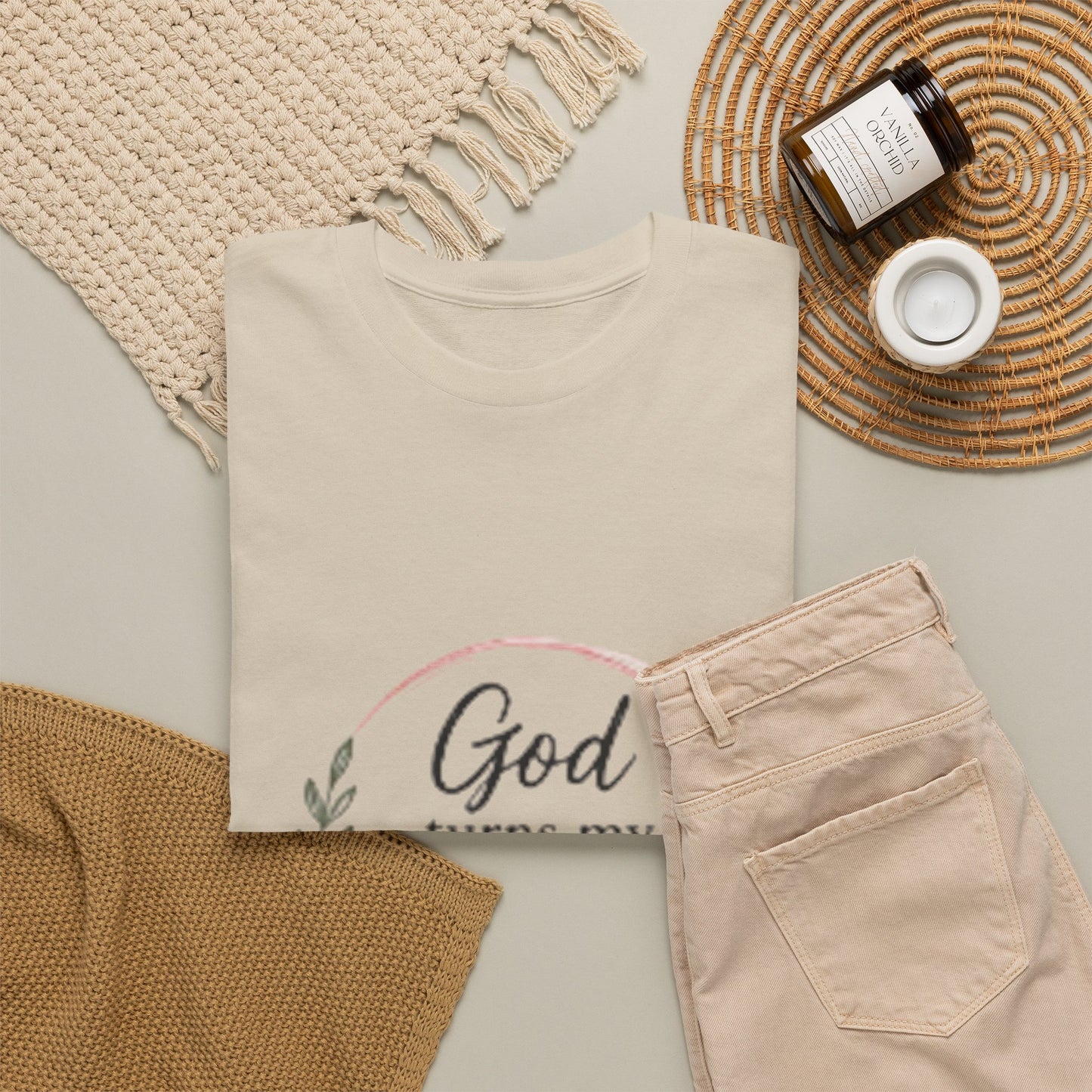 Faith Tee - "God Turns My Mess Into a Message" Inspirational Christian T‑Shirt