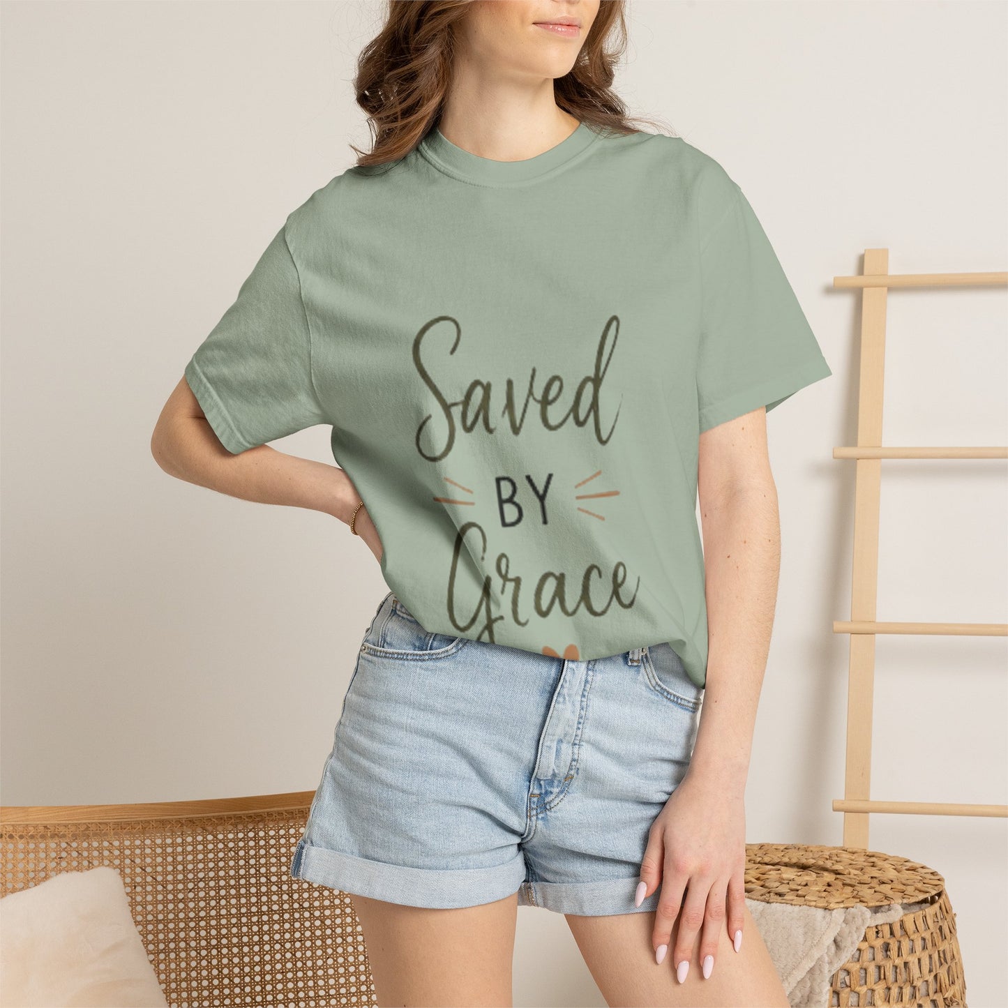 Saved by Grace T-Shirt — Inspirational Christian Faith Tee