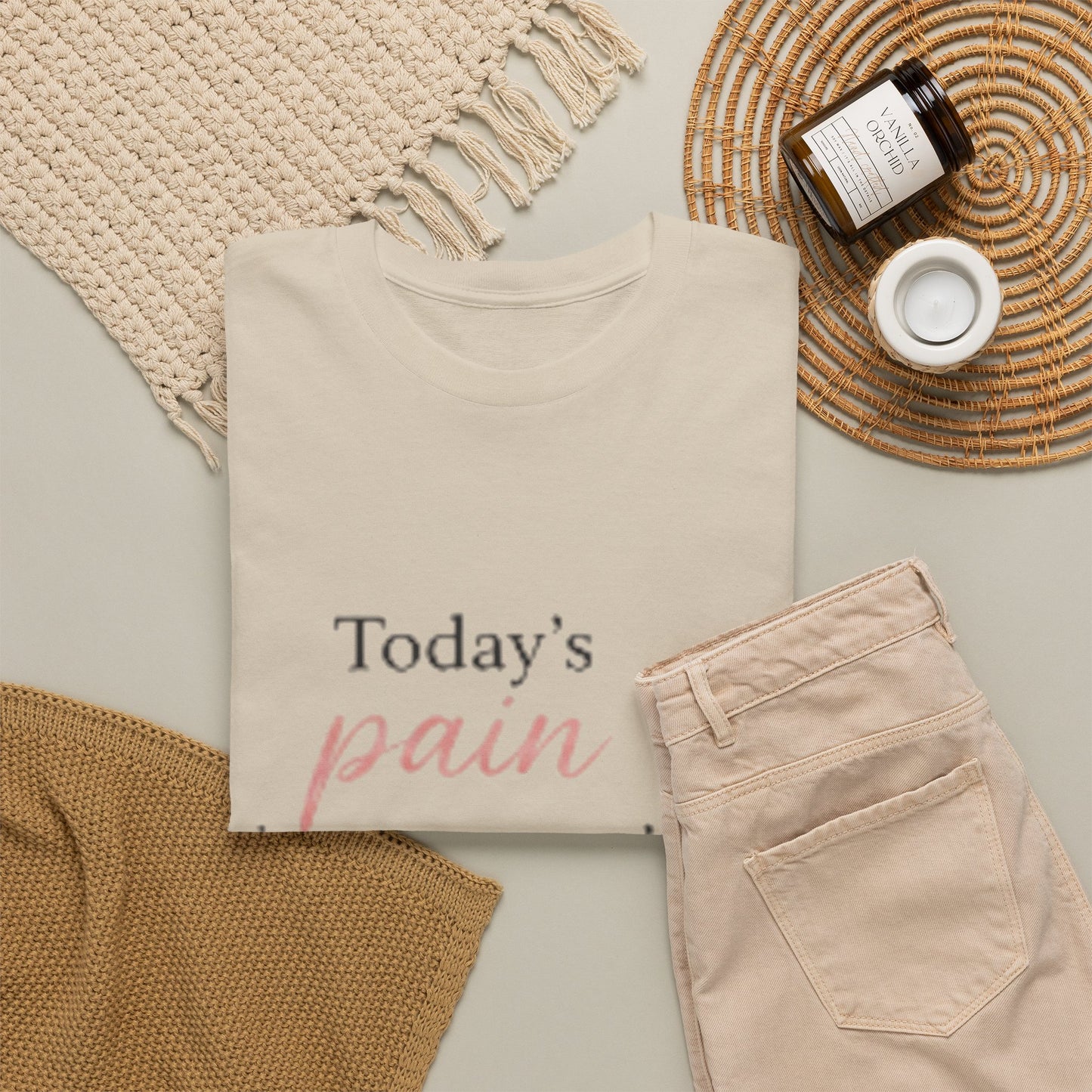 Inspirational Tee — “Today’s pain is tomorrow’s testimony” Motivational Graphic T-Shirt