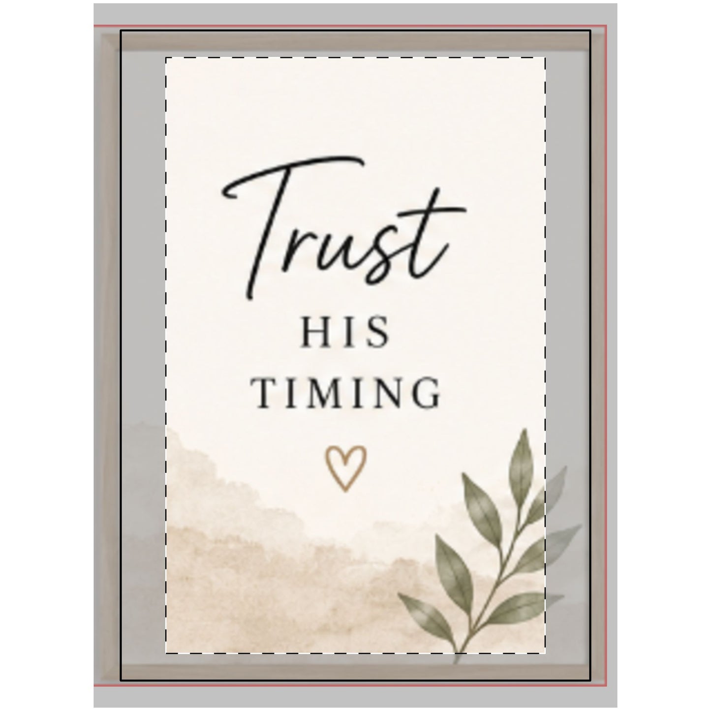 Trust His Timing Wall Tapestry — Inspirational Scripture Home Decor
