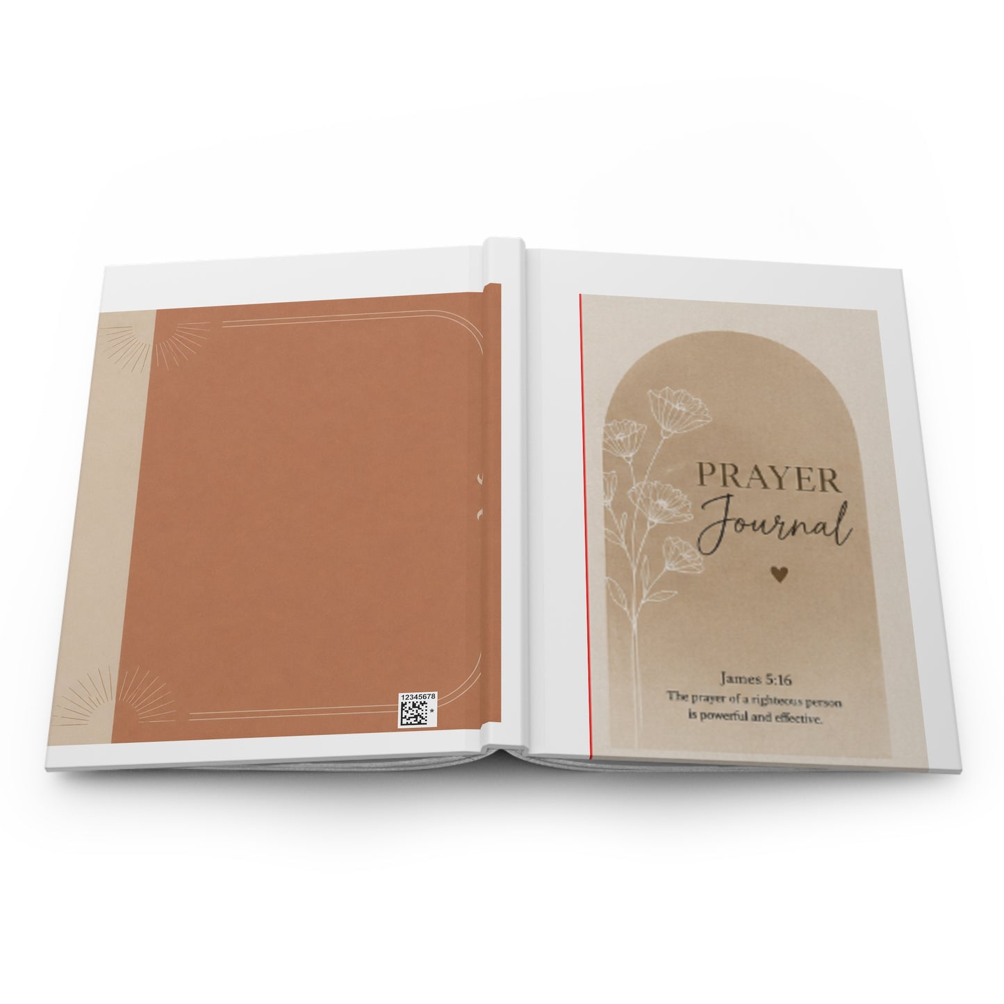 Prayer Journal Hardcover – Floral Faith Notebook, James 5:16 Inspirational Devotional Journal