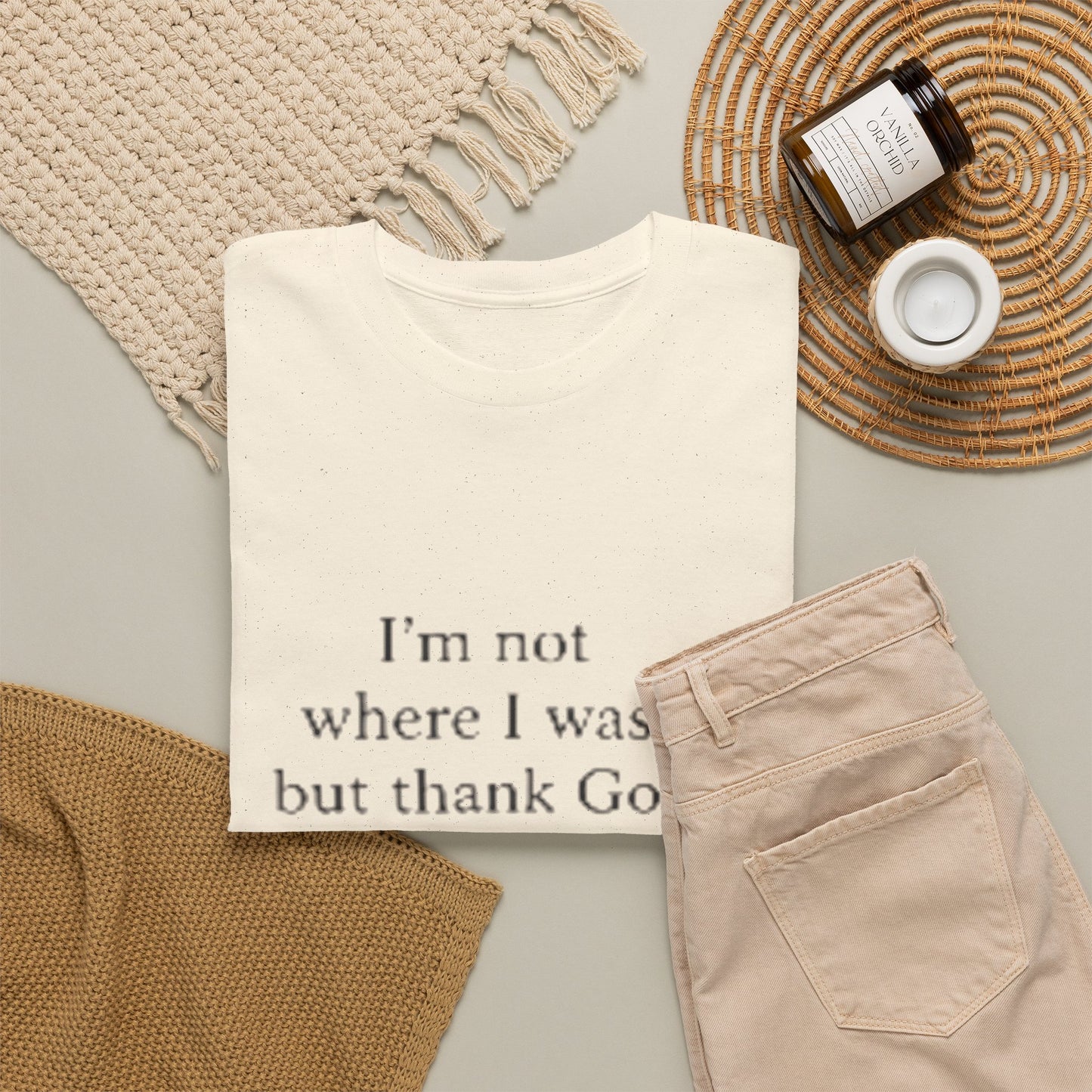 Inspirational Tee — "I’m not where I was, but thank God I’m not where I used to be"