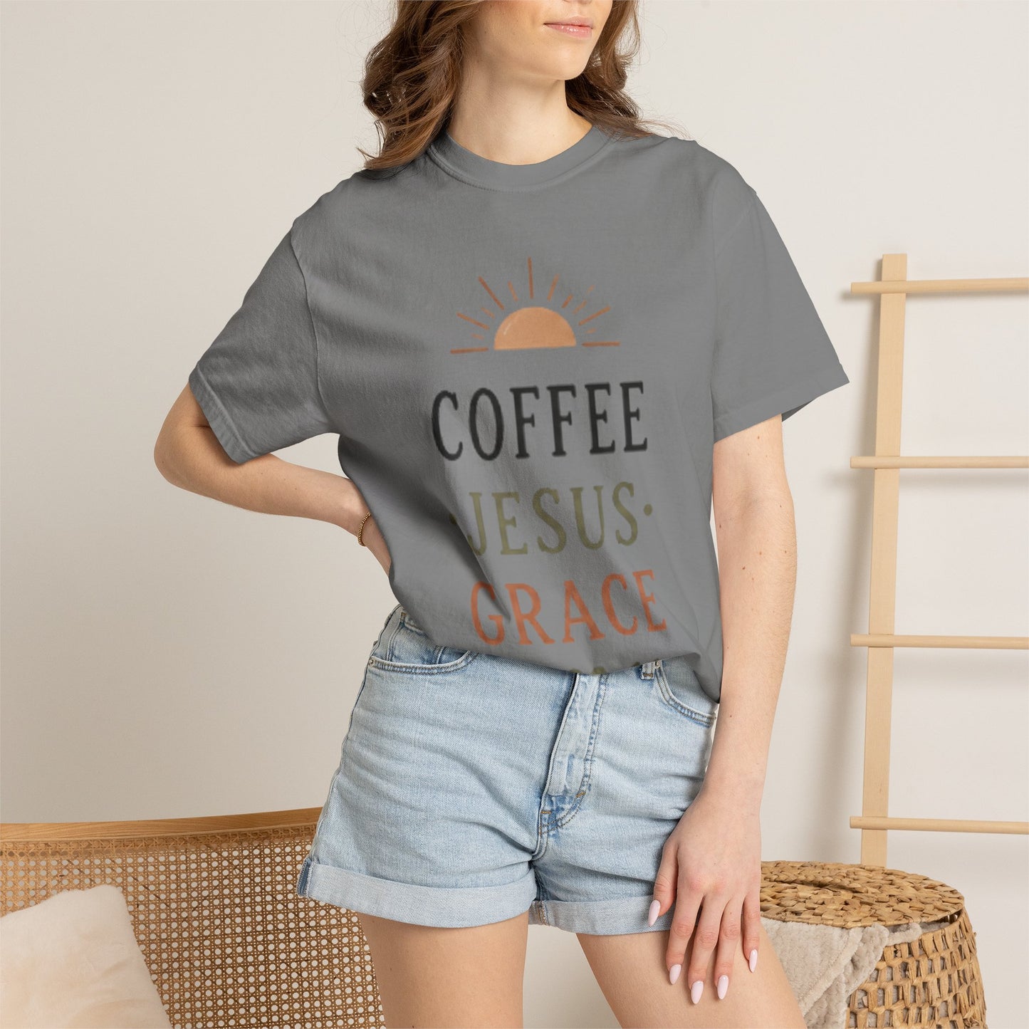 Coffee Jesus Grace T-shirt | Faith Graphic Tee