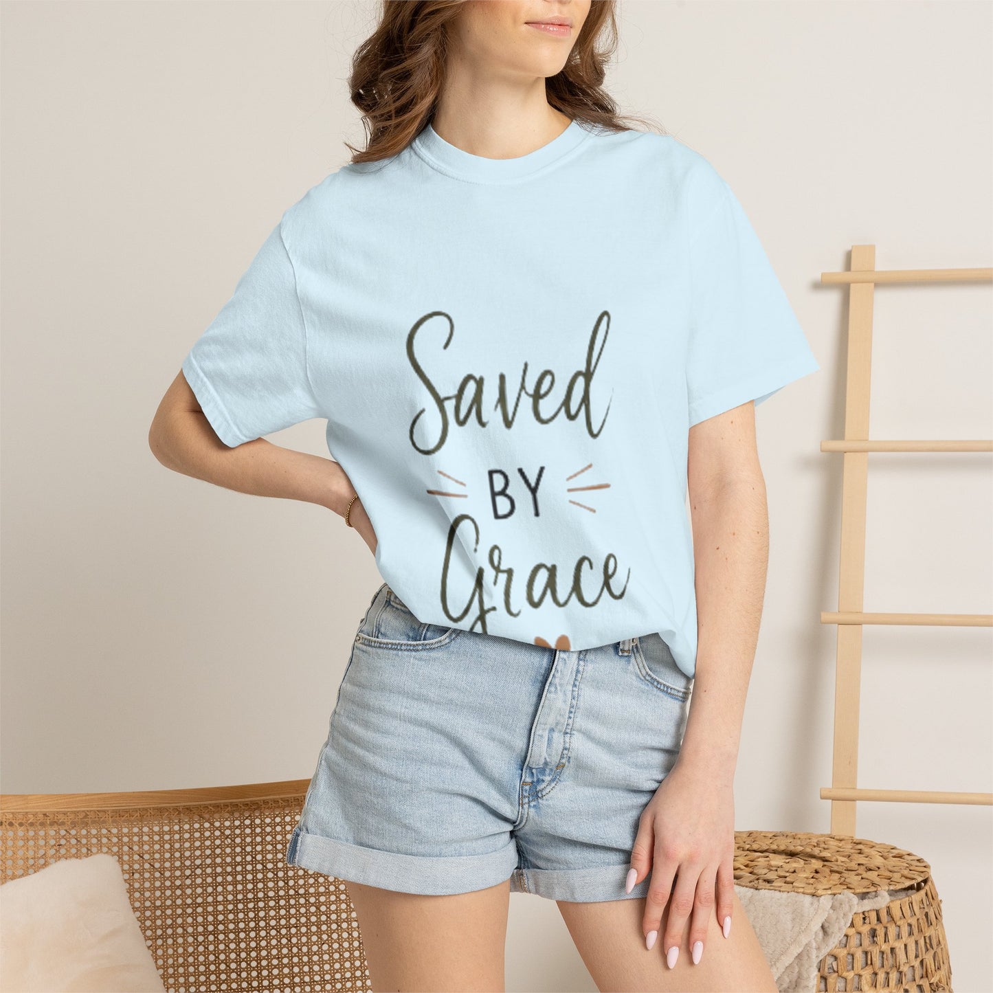 Saved by Grace T-Shirt — Inspirational Christian Faith Tee